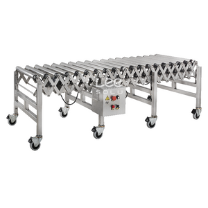 Transportador de rodillos extensible flexible